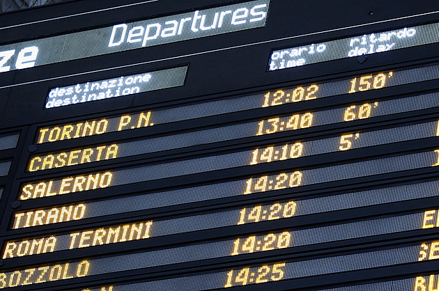 Železnici v severní Itálii ochromila po začátku olympiády série sabotáží